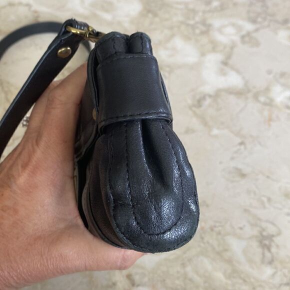 Kooba Leather Convertible Baguette Clutch Shoulder Bag - Picture 8 of 14